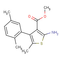 350990-17-9 methyl 2-amino-4-(2,5-dimethylphenyl)-5-methylthiophene-3-carboxylate chemical structure