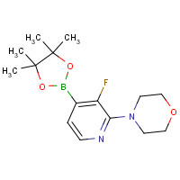 957198-29-7 4-[3-fluoro-4-(4,4,5,5-tetramethyl-1,3,2-dioxaborolan-2-yl)pyridin-2-yl]morpholine chemical structure