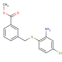 1094633-02-9 methyl 3-[(2-amino-4-chlorophenyl)sulfanylmethyl]benzoate chemical structure