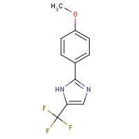 33469-37-3 2-(4-methoxyphenyl)-5-(trifluoromethyl)-1H-imidazole chemical structure