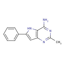 72549-61-2 2-methyl-6-phenyl-5H-pyrrolo[3,2-d]pyrimidin-4-amine chemical structure