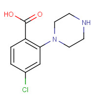 1197193-35-3 4-chloro-2-piperazin-1-ylbenzoic acid chemical structure