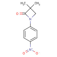 27983-73-9 3,3-dimethyl-1-(4-nitrophenyl)azetidin-2-one chemical structure