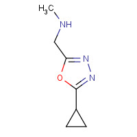 1223748-28-4 1-(5-cyclopropyl-1,3,4-oxadiazol-2-yl)-N-methylmethanamine chemical structure