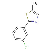 1314389-89-3 2-(3-chlorophenyl)-5-methyl-1,3-thiazole chemical structure