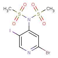 1400286-59-0 N-(2-bromo-5-iodopyridin-4-yl)-N-methylsulfonylmethanesulfonamide chemical structure