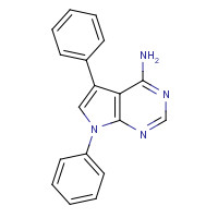 121405-24-1 5,7-diphenylpyrrolo[2,3-d]pyrimidin-4-amine chemical structure