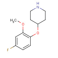367501-04-0 4-(4-fluoro-2-methoxyphenoxy)piperidine chemical structure