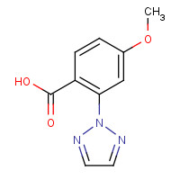 1293285-11-6 4-methoxy-2-(triazol-2-yl)benzoic acid chemical structure