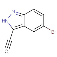 1383706-08-8 5-bromo-3-ethynyl-2H-indazole chemical structure