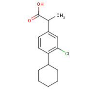 13376-38-0 2-(3-chloro-4-cyclohexylphenyl)propanoic acid chemical structure