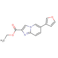 1167626-62-1 ethyl 6-(furan-3-yl)imidazo[1,2-a]pyridine-2-carboxylate chemical structure