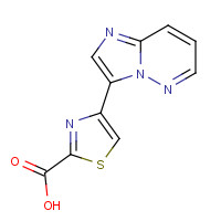 1235545-72-8 4-imidazo[1,2-b]pyridazin-3-yl-1,3-thiazole-2-carboxylic acid chemical structure