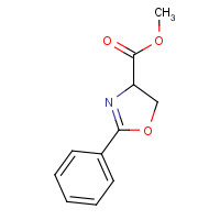 55044-06-9 methyl 2-phenyl-4,5-dihydro-1,3-oxazole-4-carboxylate chemical structure