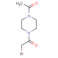 330809-39-7 1-(4-acetylpiperazin-1-yl)-2-bromoethanone chemical structure