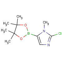 1315281-29-8 2-chloro-1-methyl-5-(4,4,5,5-tetramethyl-1,3,2-dioxaborolan-2-yl)imidazole chemical structure