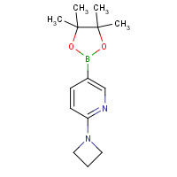 1257553-70-0 2-(azetidin-1-yl)-5-(4,4,5,5-tetramethyl-1,3,2-dioxaborolan-2-yl)pyridine chemical structure