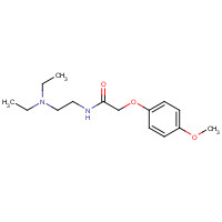 1227-61-8 N-[2-(diethylamino)ethyl]-2-(4-methoxyphenoxy)acetamide chemical structure