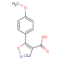 618383-50-9 5-(4-methoxyphenyl)-1,2-oxazole-4-carboxylic acid chemical structure