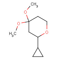 1412810-16-2 2-cyclopropyl-4,4-dimethoxyoxane chemical structure
