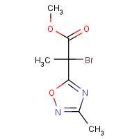 1350855-49-0 methyl 2-bromo-2-(3-methyl-1,2,4-oxadiazol-5-yl)propanoate chemical structure