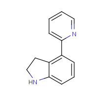 90679-18-8 4-pyridin-2-yl-2,3-dihydro-1H-indole chemical structure