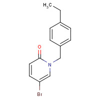 842132-49-4 5-bromo-1-[(4-ethylphenyl)methyl]pyridin-2-one chemical structure