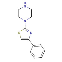 69389-14-6 4-phenyl-2-piperazin-1-yl-1,3-thiazole chemical structure