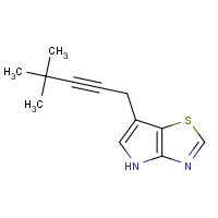 1312363-11-3 6-(4,4-dimethylpent-2-ynyl)-4H-pyrrolo[2,3-d][1,3]thiazole chemical structure