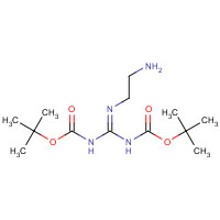203258-44-0 tert-butyl N-[N'-(2-aminoethyl)-N-[(2-methylpropan-2-yl)oxycarbonyl]carbamimidoyl]carbamate chemical structure