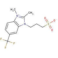 63815-85-0 3-[2,3-dimethyl-6-(trifluoromethyl)benzimidazol-3-ium-1-yl]propane-1-sulfonate chemical structure