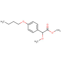 186026-00-6 methyl 2-(4-butoxyphenyl)-2-methoxyacetate chemical structure