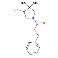 1152110-92-3 benzyl 4-amino-3,3-dimethylpyrrolidine-1-carboxylate chemical structure