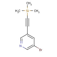 639011-64-6 2-(5-bromopyridin-3-yl)ethynyl-trimethylsilane chemical structure