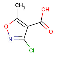 16880-29-8 3-chloro-5-methyl-1,2-oxazole-4-carboxylic acid chemical structure