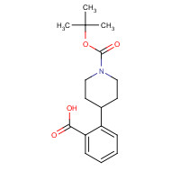 170838-26-3 2-[1-[(2-methylpropan-2-yl)oxycarbonyl]piperidin-4-yl]benzoic acid chemical structure