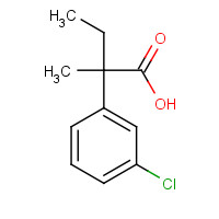 1035261-75-6 2-(3-chlorophenyl)-2-methylbutanoic acid chemical structure