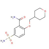 1228874-09-6 2-(oxan-4-ylmethoxy)-5-sulfamoylbenzamide chemical structure