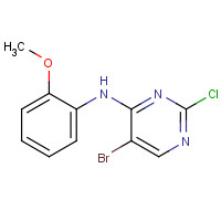 1061740-00-8 5-bromo-2-chloro-N-(2-methoxyphenyl)pyrimidin-4-amine chemical structure