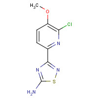 1179362-08-3 3-(6-chloro-5-methoxypyridin-2-yl)-1,2,4-thiadiazol-5-amine chemical structure
