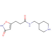 1613513-47-5 3-(3-oxo-1,2-oxazol-5-yl)-N-(piperidin-4-ylmethyl)propanamide chemical structure