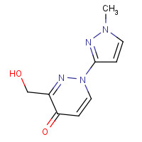 1314397-01-7 3-(hydroxymethyl)-1-(1-methylpyrazol-3-yl)pyridazin-4-one chemical structure