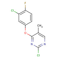 1341200-66-5 2-chloro-4-(3-chloro-4-fluorophenoxy)-5-methylpyrimidine chemical structure