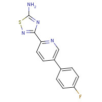 1179360-02-1 3-[5-(4-fluorophenyl)pyridin-2-yl]-1,2,4-thiadiazol-5-amine chemical structure