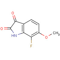 1180497-43-1 7-fluoro-6-methoxy-1H-indole-2,3-dione chemical structure