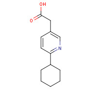 19328-34-8 2-(6-cyclohexylpyridin-3-yl)acetic acid chemical structure