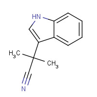 23078-29-7 2-(1H-indol-3-yl)-2-methylpropanenitrile chemical structure