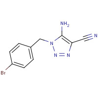 850374-96-8 5-amino-1-[(4-bromophenyl)methyl]triazole-4-carbonitrile chemical structure