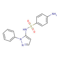 526-08-9 4-amino-N-(2-phenylpyrazol-3-yl)benzenesulfonamide chemical structure