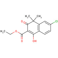 1035261-93-8 ethyl 6-chloro-1-hydroxy-4,4-dimethyl-3-oxonaphthalene-2-carboxylate chemical structure